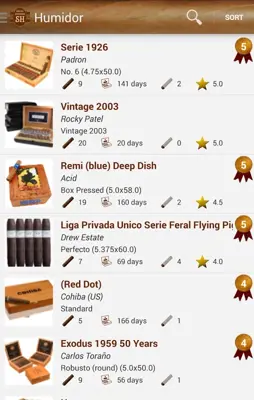 Humidor android App screenshot 1