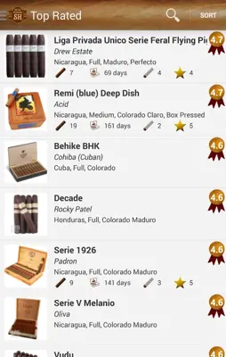 Humidor android App screenshot 3